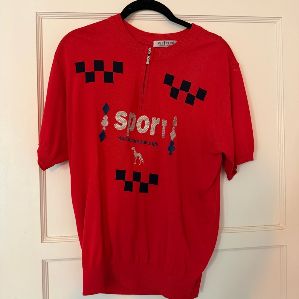 Red Sporty Women's Top